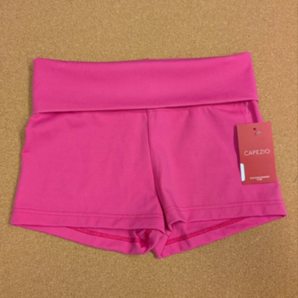 Capezio Hot Pink Women's Fold Over Boy Shorts